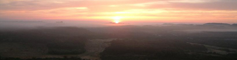 Sunrise from the villa