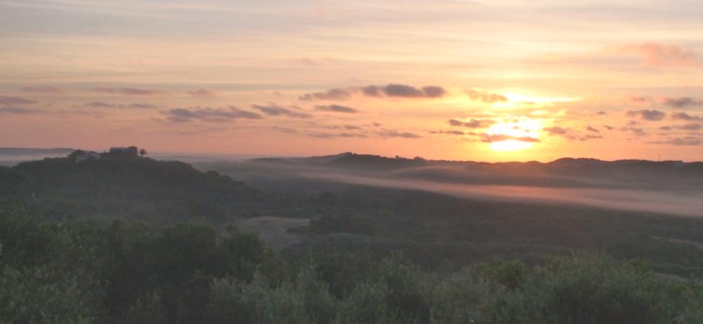 Sunrise from the villa